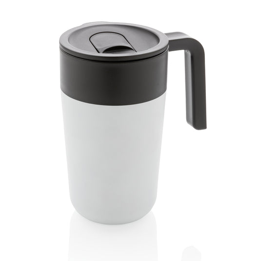 GRS Recycled PP and SS mug with handle - Custom Wood Designs