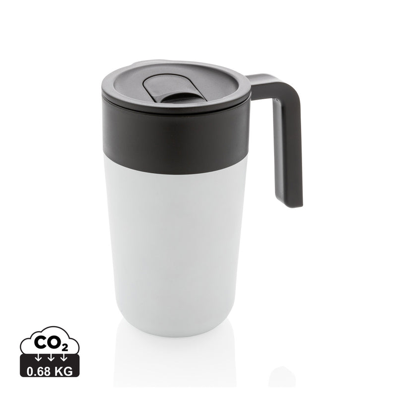 Load image into Gallery viewer, GRS Recycled PP and SS mug with handle - Custom Wood Designs
