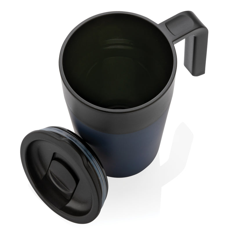 Load image into Gallery viewer, GRS Recycled PP and SS mug with handle - Custom Wood Designs
