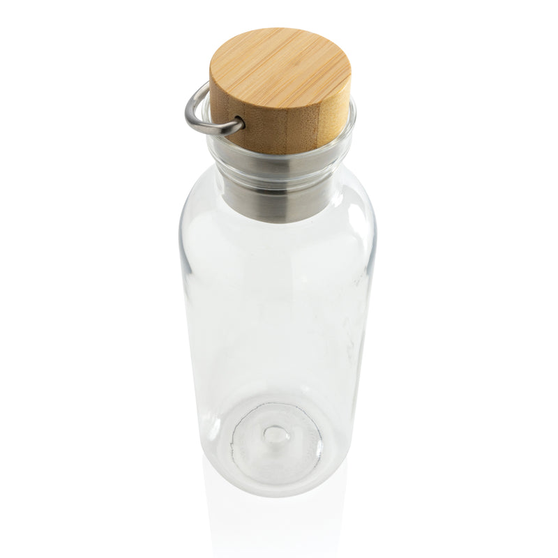 Load image into Gallery viewer, RCS RPET bottle with bamboo lid and handle - Custom Wood Designs
