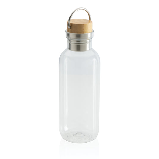 RCS RPET bottle with bamboo lid and handle - Custom Wood Designs