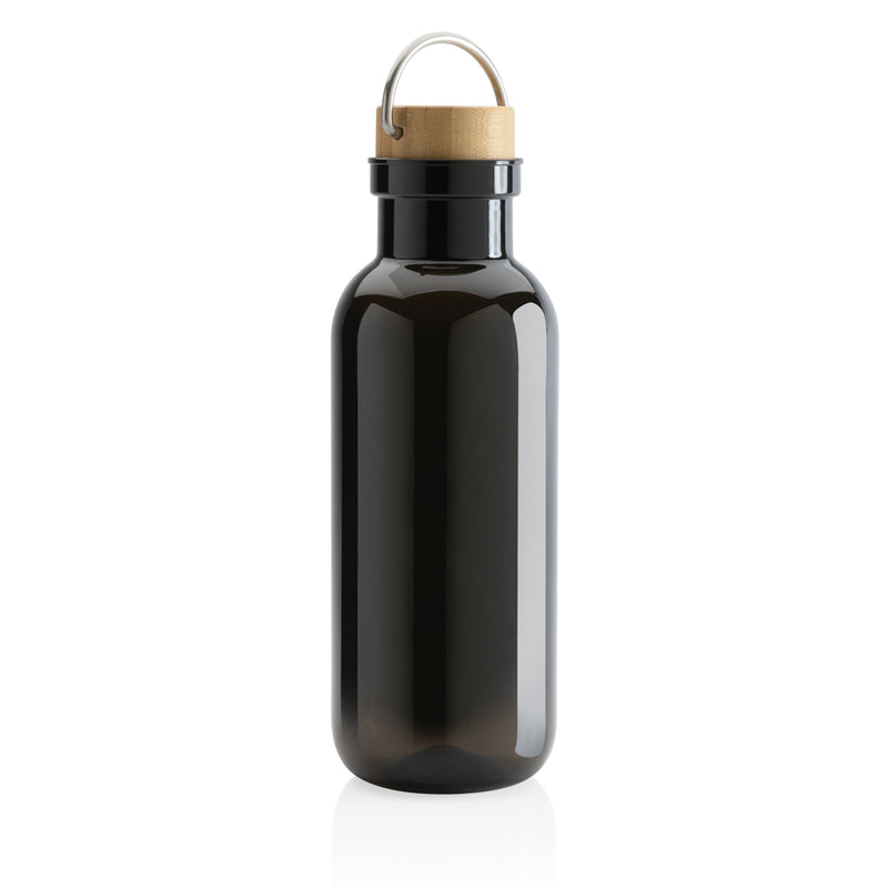 Load image into Gallery viewer, RCS RPET bottle with bamboo lid and handle - Custom Wood Designs

