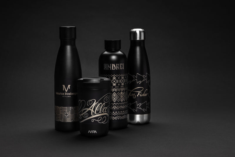 Load image into Gallery viewer, RCS Recycled stainless steel solid vacuum bottle - Custom Wood Designs
