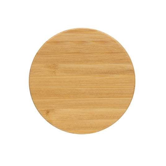 Recycled polypropylene mug with bamboo lid from XD Collection, eco-friendly drinkware for hot or cold beverages.