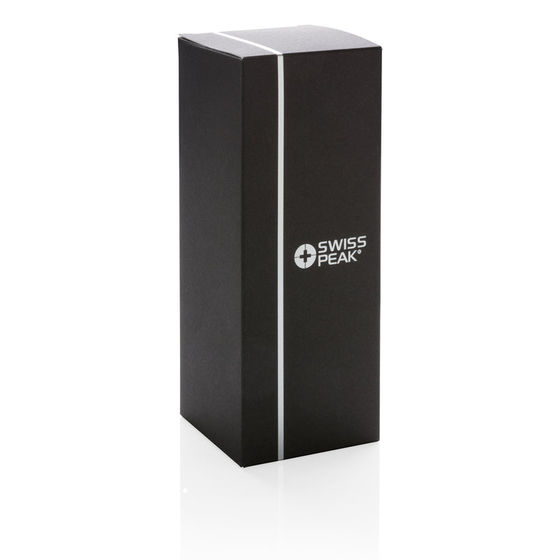 Load image into Gallery viewer, Swiss Peak Elite copper vacuum mug, stainless steel drinkware with copper insulation, featuring a sleek design and secure lid.
