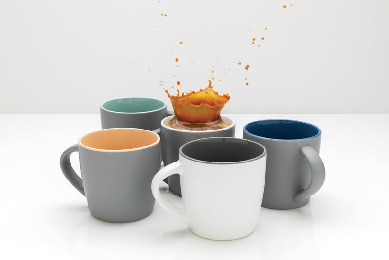 Load image into Gallery viewer, Ceramic mug with coloured inner 300ml - Custom Wood Designs
