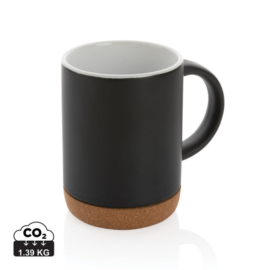 Ceramic mug with cork base 280ml - Custom Wood Designs