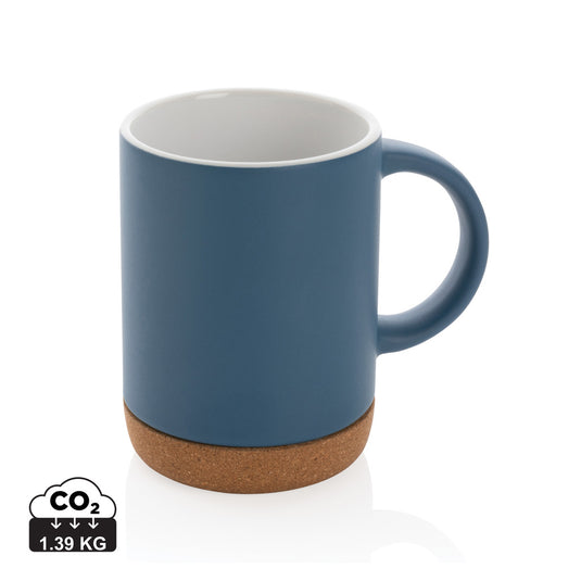 Ceramic mug with cork base 280ml - Custom Wood Designs