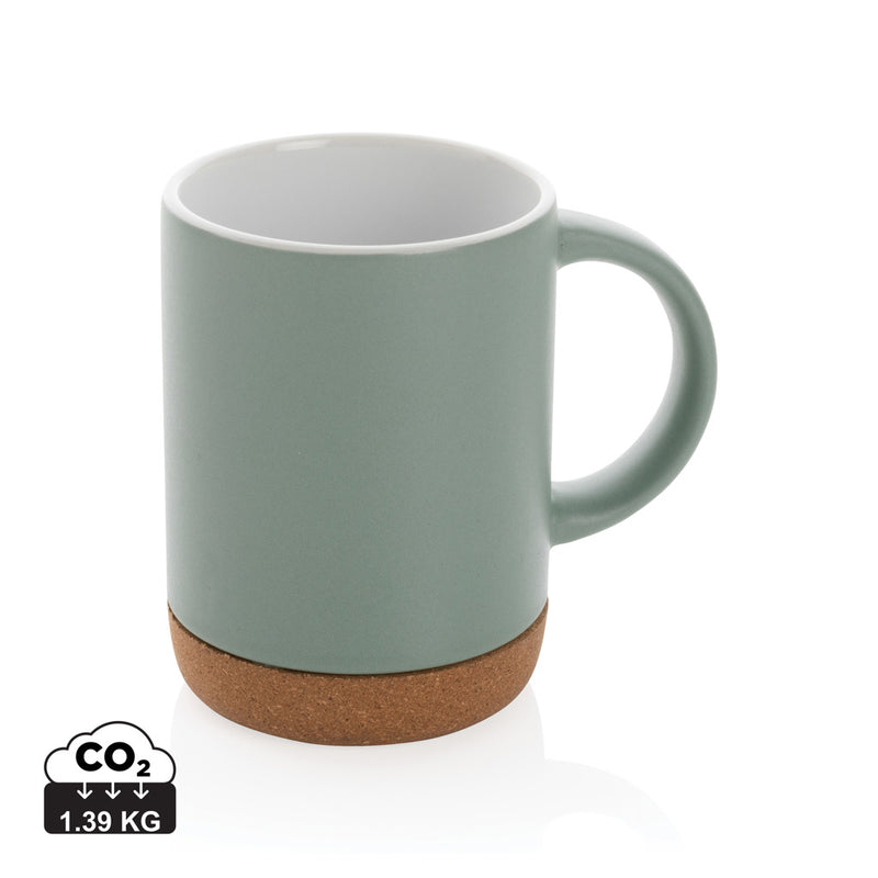 Load image into Gallery viewer, Ceramic mug with cork base 280ml - Custom Wood Designs
