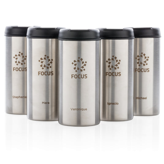 Metro RCS Recycled stainless steel tumbler - Custom Wood Designs