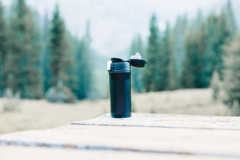 Load image into Gallery viewer, RCS Recycled stainless steel easy lock vacuum mug - Custom Wood Designs
