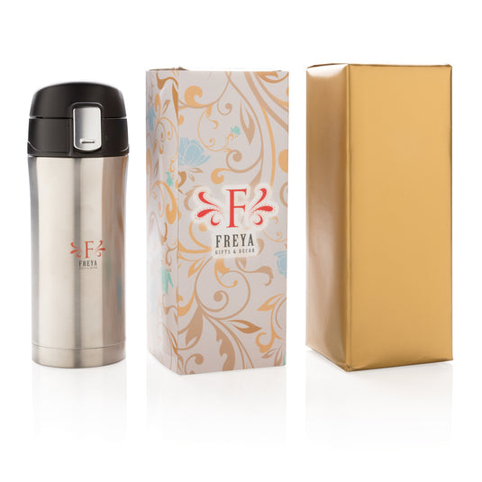 RCS Recycled stainless steel easy lock vacuum mug - Custom Wood Designs