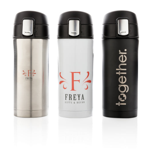 RCS Recycled stainless steel easy lock vacuum mug - Custom Wood Designs