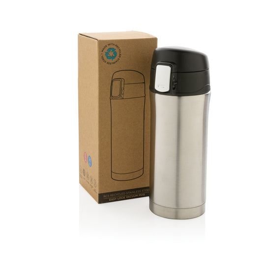 RCS Recycled stainless steel easy lock vacuum mug - Custom Wood Designs