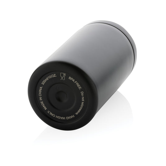 XD Collection RCS RSS double wall vacuum leakproof lock mug for hot and cold beverages, featuring a sleek drinkware design.