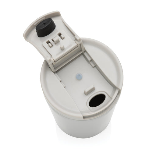 XD Collection RCS RSS double wall vacuum leakproof lock mug, black drinkware with secure lid and insulated design