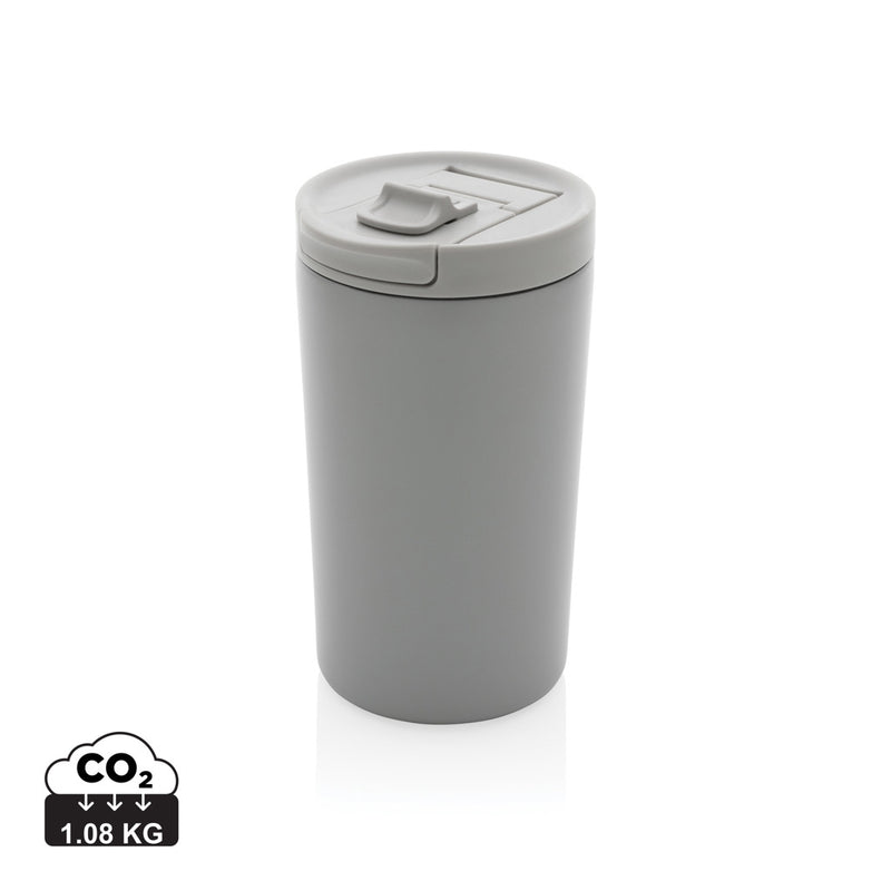 Load image into Gallery viewer, XD Collection RCS RSS double wall vacuum leakproof lock mug, black drinkware with secure lid and sleek design, suitable for hot and cold beverages.
