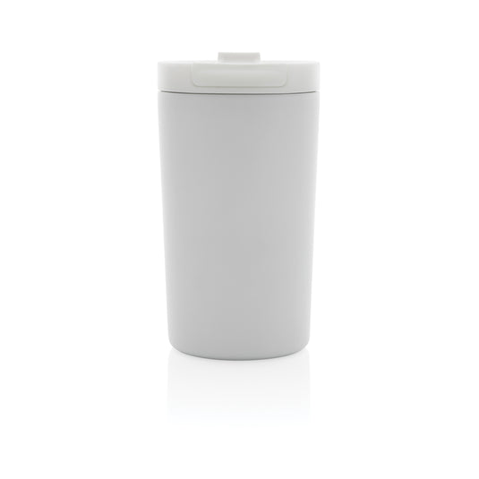 XD Collection RCS RSS double wall vacuum leakproof lock mug, black drinkware with secure lid and insulated design