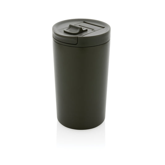 XD Collection RCS RSS double wall vacuum leakproof lock mug, sleek drinkware with secure lid and insulated design for hot or cold beverages.