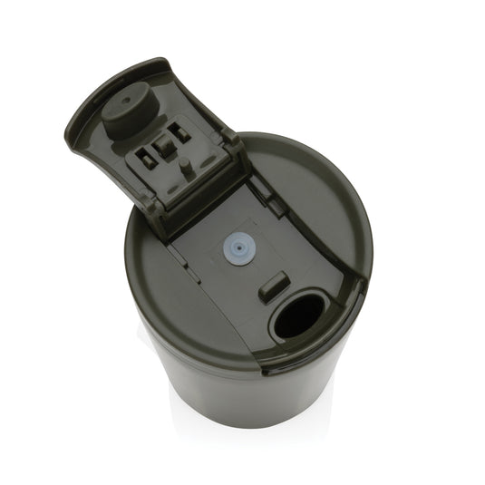 XD Collection RCS RSS double wall vacuum leakproof lock mug, stainless steel drinkware with secure lid and sleek design.
