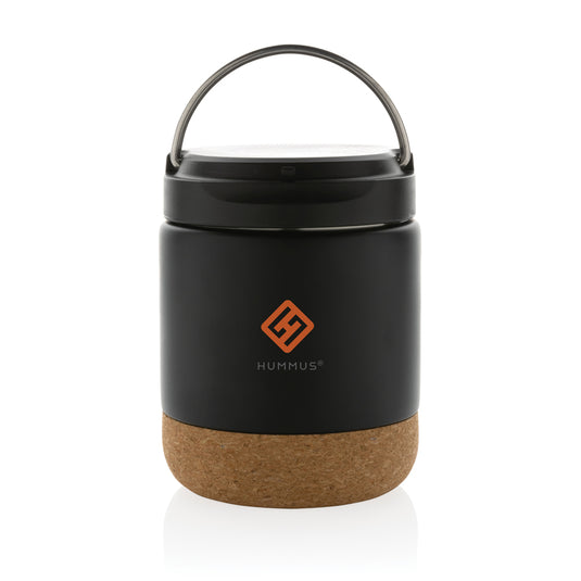 XD Collection stainless steel food flask, RCS certified recycled, with a sleek design for home and on-the-go food storage.