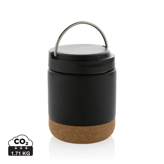 Recycled stainless steel food flask from XD Collection, RCS certified, designed for home and outdoor use with a sleek, durable finish.