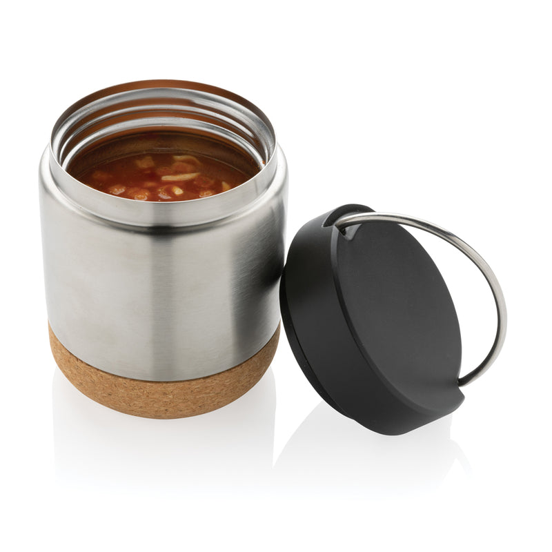 Load image into Gallery viewer, Stainless steel food flask by XD Collection, RCS certified recycled stainless steel, suitable for home and outdoor use
