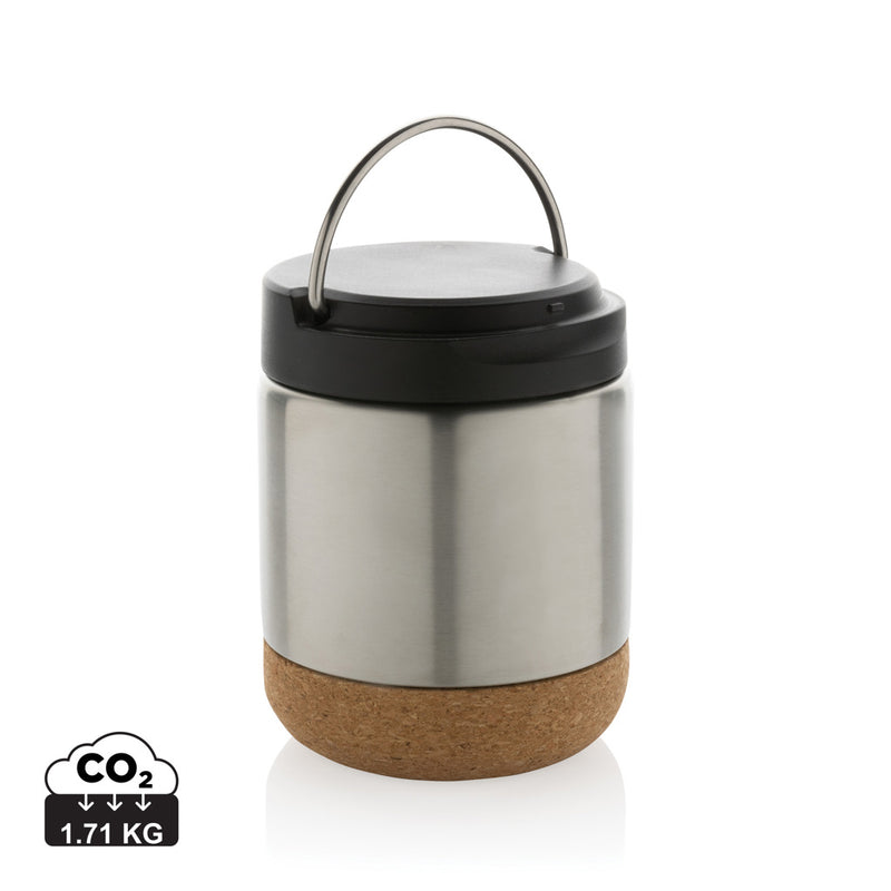 Load image into Gallery viewer, Stainless steel food flask by XD Collection, RCS certified recycled stainless steel, ideal for home and on-the-go food storage.
