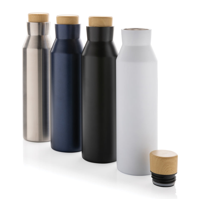 Load image into Gallery viewer, Gaia RCS certified recycled stainless steel vacuum bottle - Custom Wood Designs

