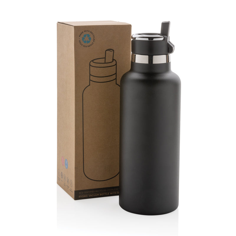 Load image into Gallery viewer, Hydro RCS recycled stainless steel vacuum bottle with spout - Custom Wood Designs
