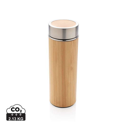 Leak proof bamboo vacuum bottle - Custom Wood Designs