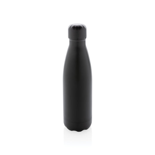 Solid color stainless steel vacuum bottle by XD Collection, 500 ml drinkware with a sleek, durable design and leak-proof cap.