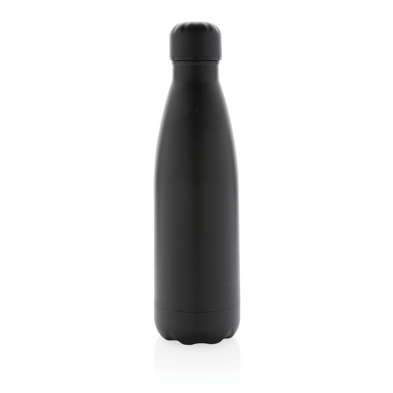 Load image into Gallery viewer, Stainless steel 500ml vacuum drinkware bottle in solid color from XD Collection, with a sleek, insulated design and secure lid.
