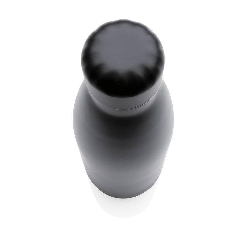 Load image into Gallery viewer, Solid color stainless steel vacuum bottle, 500 ml, from XD Collection, featuring a sleek drinkware design with a secure lid.
