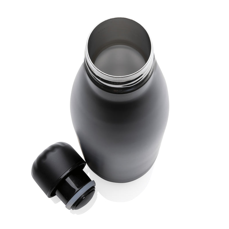 Load image into Gallery viewer, Stainless steel 500ml vacuum drinkware bottle from XD Collection in solid color, with a sleek, insulated design.
