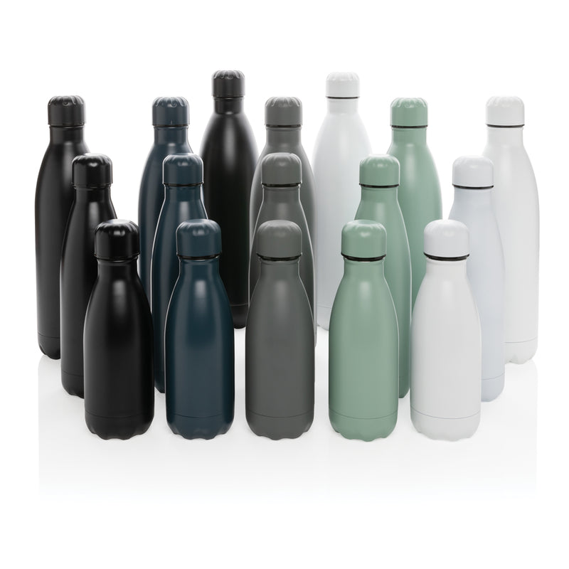 Load image into Gallery viewer, Solid color stainless steel vacuum drinkware bottle, 500ml from XD Collection, showcasing a sleek, durable design with a secure lid.
