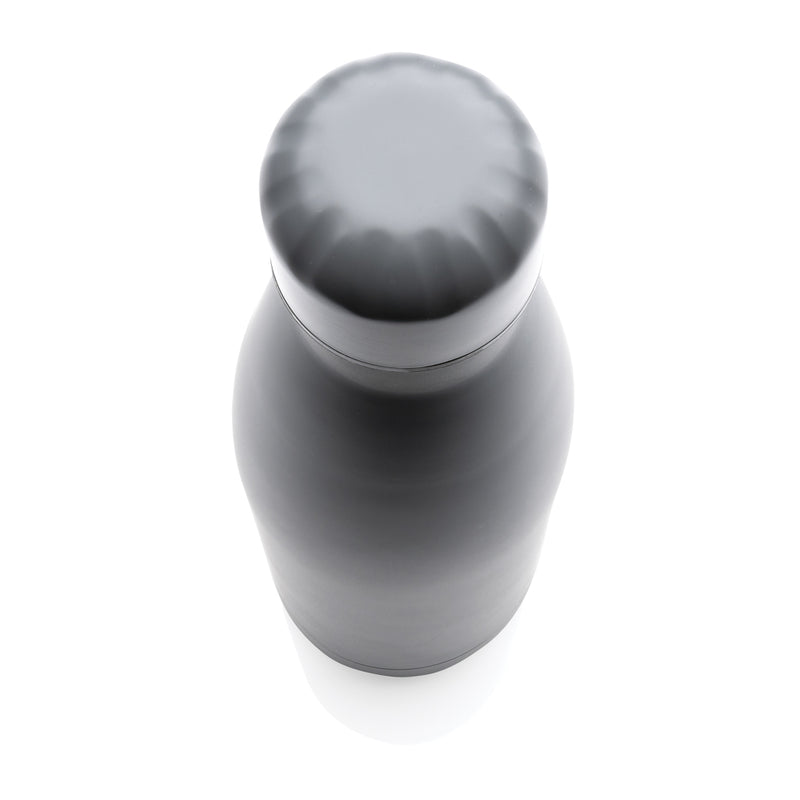 Load image into Gallery viewer, Solid color stainless steel vacuum bottle, 500 ml from XD Collection, showing sleek drinkware design with a secure lid.
