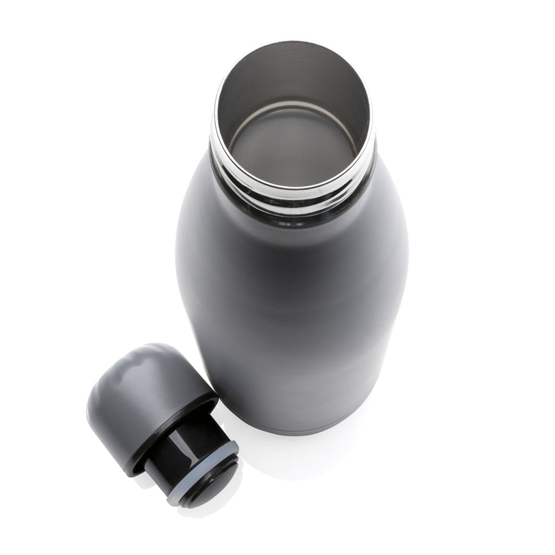 Load image into Gallery viewer, Solid color stainless steel vacuum drinkware bottle, 500 ml, by XD Collection, featuring a sleek, durable design for beverages.
