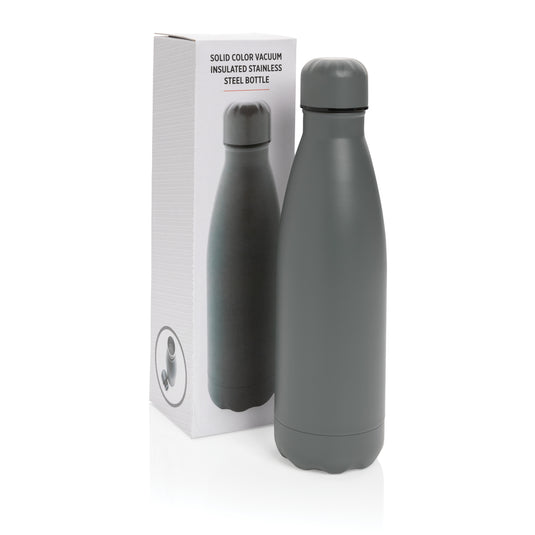 Solid color stainless steel vacuum drinkware bottle, 500 ml by XD Collection, featuring a sleek, insulated design for hot and cold beverages.