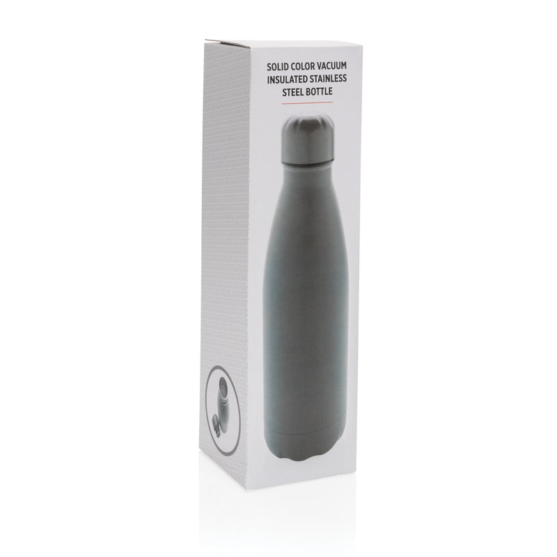 Load image into Gallery viewer, Solid color stainless steel vacuum bottle, 500ml, from XD Collection, shown in sleek, insulated drinkware design.
