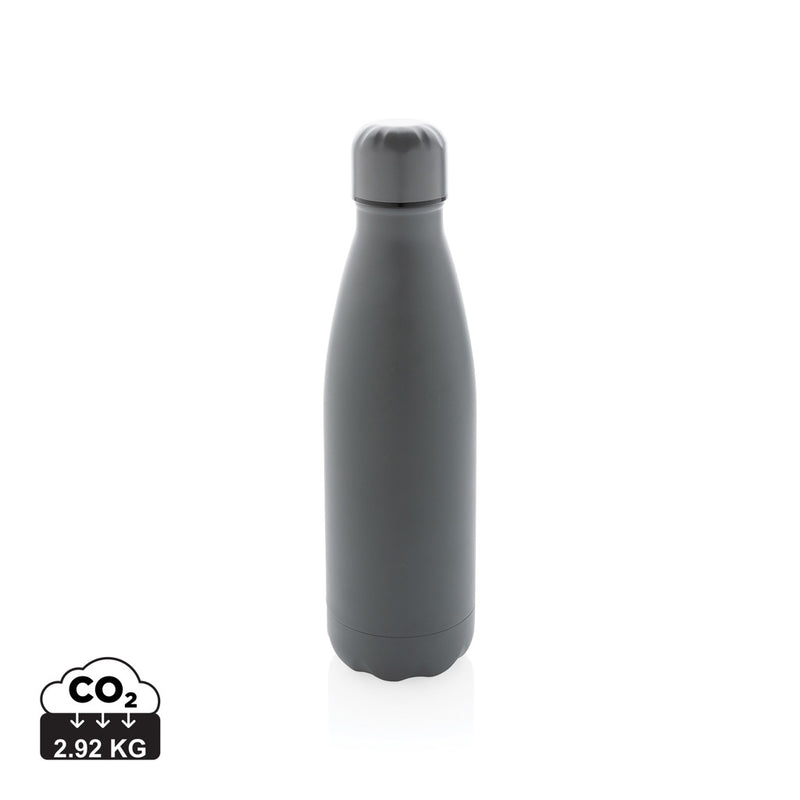 Load image into Gallery viewer, Solid color stainless steel vacuum bottle, 500 ml drinkware by XD Collection, with a sleek, insulated design and secure cap.
