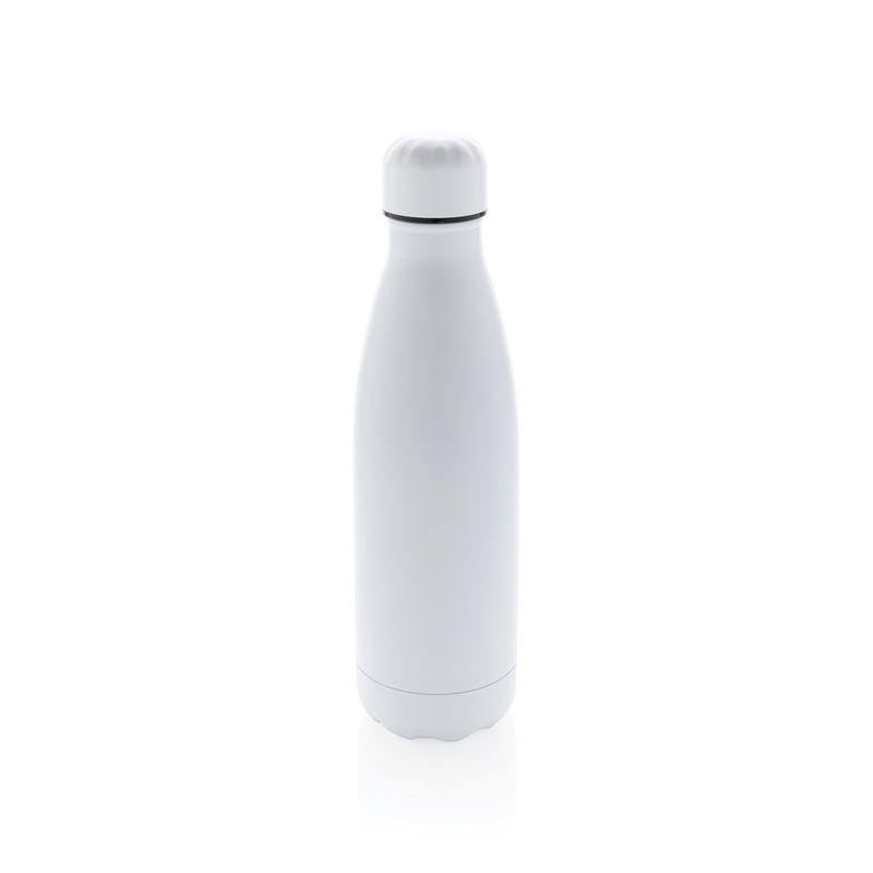 Load image into Gallery viewer, Solid color stainless steel vacuum drinkware bottle, 500 ml by XD Collection, showing a sleek, insulated stainless steel bottle.
