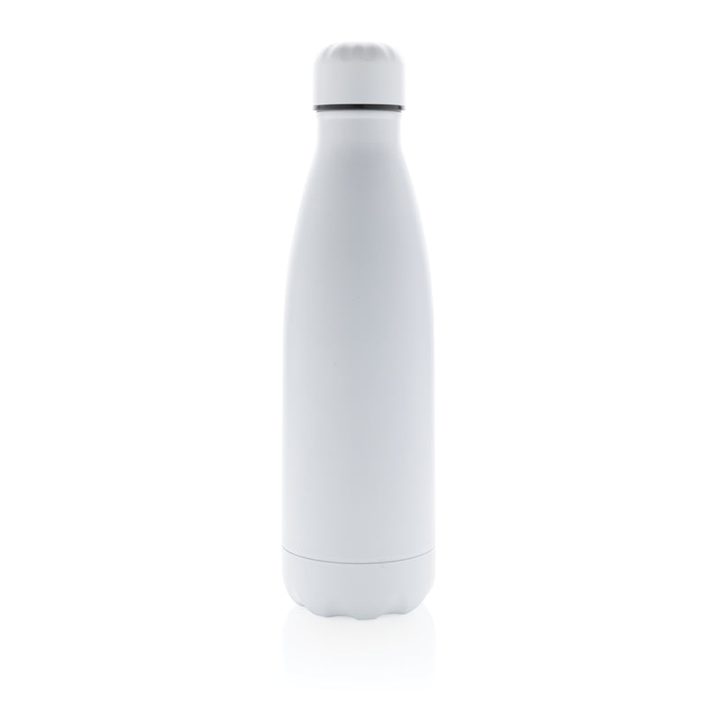 Load image into Gallery viewer, Solid color stainless steel vacuum drinkware bottle, 500 ml, by XD Collection, with a sleek, modern design and secure lid.
