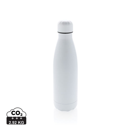 Solid color stainless steel vacuum bottle by XD Collection, 500 ml drinkware with sleek, insulated design for hot or cold beverages.