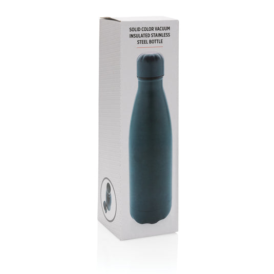 Stainless steel 500ml vacuum drinkware bottle in solid color from XD Collection, featuring a sleek, insulated design for beverages.