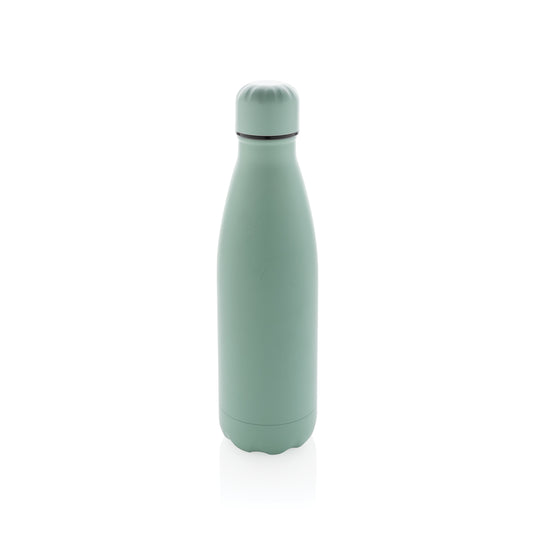 Solid color stainless steel vacuum bottle, 500 ml, from XD Collection drinkware, with a sleek, durable design for keeping beverages hot or cold.