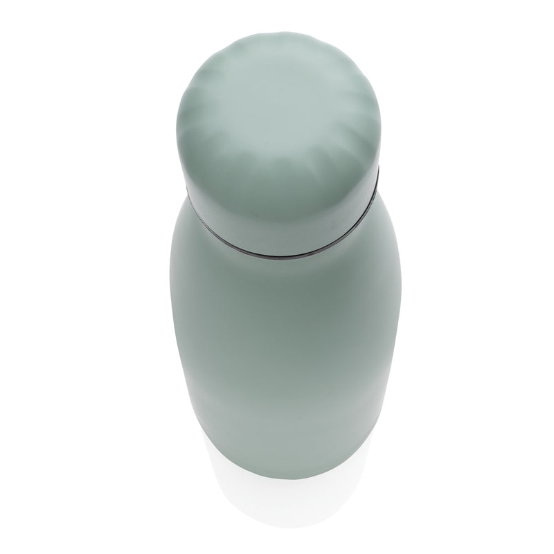 Load image into Gallery viewer, Solid color stainless steel vacuum drinkware bottle, 500 ml, by XD Collection, with a sleek, insulated design and secure lid.
