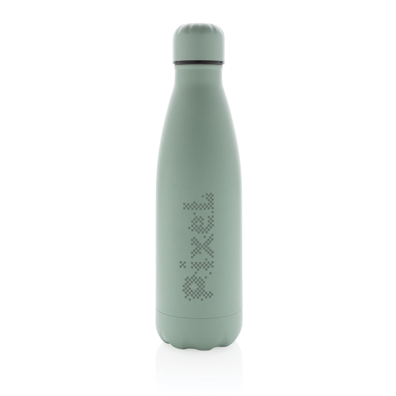 Load image into Gallery viewer, Stainless steel 500ml vacuum drink bottle in solid color from XD Collection, featuring a sleek, insulated design for beverages.
