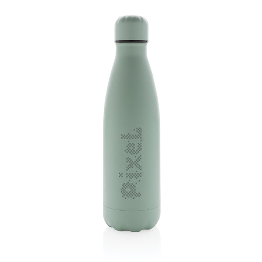 Stainless steel 500ml vacuum drink bottle in solid color from XD Collection, featuring a sleek, insulated design for beverages.