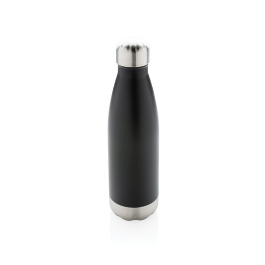 Stainless steel vacuum insulated bottle from XD Collection, durable drinkware with a sleek design and secure lid.